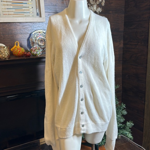 Vintage Sweaters Vintage Jc Penneys Fox Cardigan Grampa Sweater